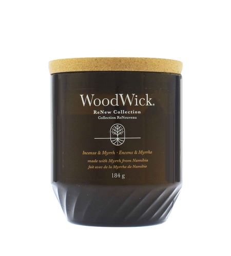 WoodWick ReNew Incense & Myrrh świeca średnia 184 g