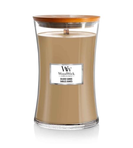 Woodwick Gilded Sands świeca zapachowa z drewnianym knotem 609,5 g