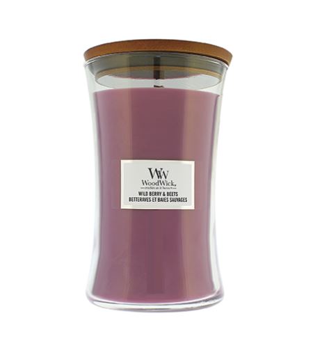 WoodWick Wild Berry & Beets świeca zapachowa z drewnianym knotem 609,5 g