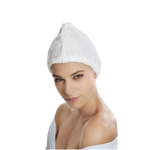 LABOR biała czapka frotte wykonana w 100% z bawełny