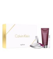 Calvin Klein Euphoria zestaw prezentowy dla kobiet woda perfumowana 100 ml + mleczko do ciała 200 ml + woda perfumowana roll-on 10 ml