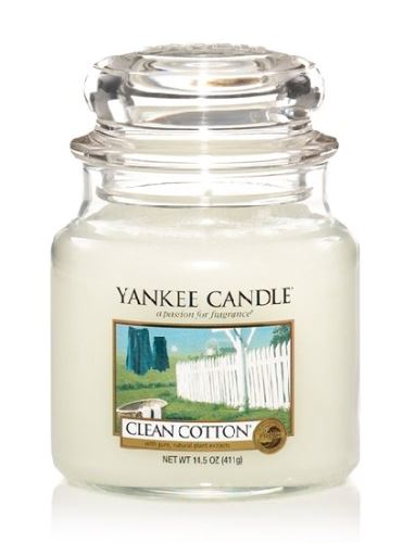 Yankee Candle Clean Cotton świeca zapachowa 411 g