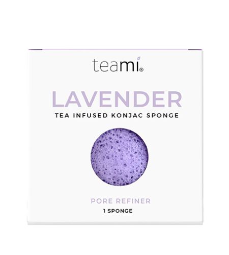 Teami Lavender Tea Infused Konjac Sponge gąbka do mycia twarzy