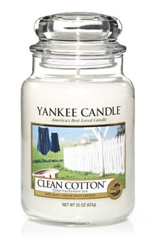 Yankee Candle Clean Cotton świeca zapachowa 623 g