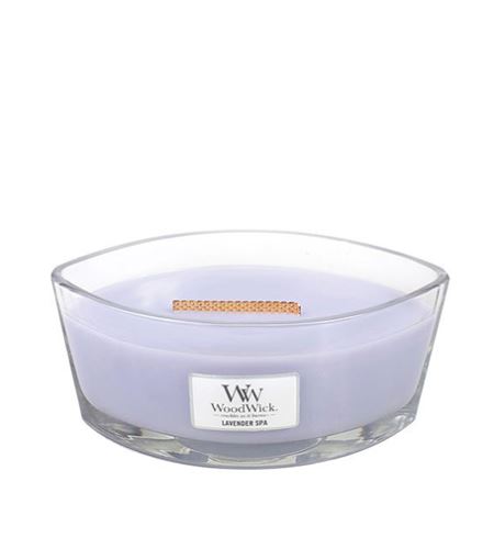 WoodWick Lavender Spa świeca zapachowa z drewnianym knotem 453,6 g