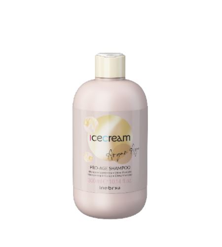 INEBRYA Ice Cream Argan Age szampon na bazie olejku arganowego dla promiennego połysku włosów