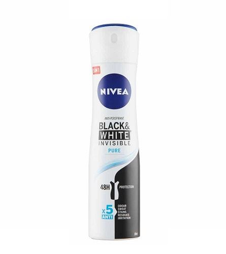 Nivea Invisible Black & White Pure antyperspirant w sprayu 150 ml