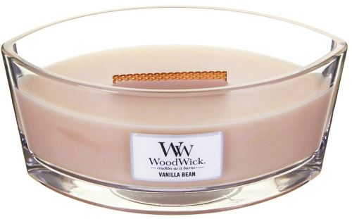 WoodWick Vanilla Bean świeca zapachowa z drewnianym knotem 453,6 g