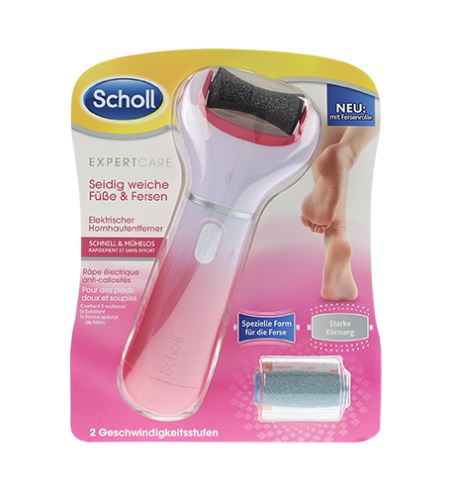 Scholl Expert Care elektryczny pilnik do stóp z owocami morza + zapasowe głowice