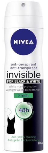 Nivea Invisible Black & White Fresh dezodorant w sprayu 150 ml