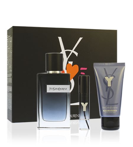 Yves Saint Laurent Y woda perfumowana 100 ml + balsam po goleniu 50 ml + woda perfumowana 10 ml Zestaw upominkowy dla mężczyzn