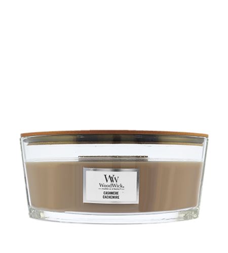 WoodWick Cashmere świeca zapachowa z drewnianym knotem 453,6 g