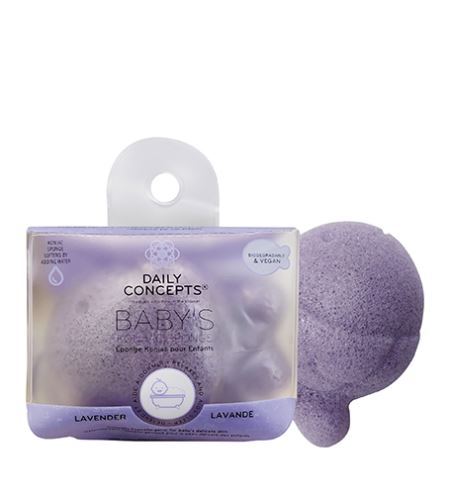 Daily Concepts Baby's Lavender Konjac Sponge gąbka dla dzieci do kąpieli