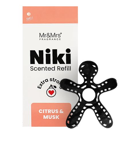 Mr&Mrs Fragrance Niki Citrus & Musk wkład zapachowy do samochodu