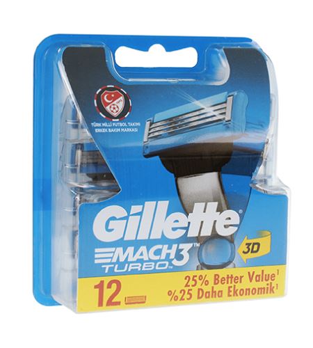 Gillette Mach3 Turbo zapasowe ostrza dla mężczyzn
