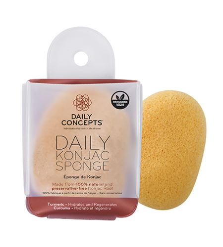 Daily Concepts Tumeric Daily Konjac Sponge gąbka do mycia twarzy