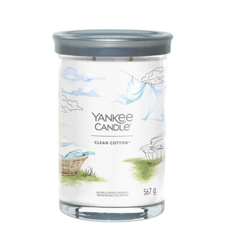 Yankee Candle Clean Cotton signature tumbler duży 567 g