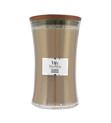 WoodWick Sklo velké/Cashmere świeca zapachowa z drewnianym knotem 609,5 g