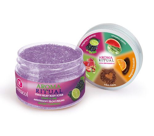 Dermacol Aroma Ritual Body Scrub Grape&Lime peeling do ciała 200 g Dla kobiet