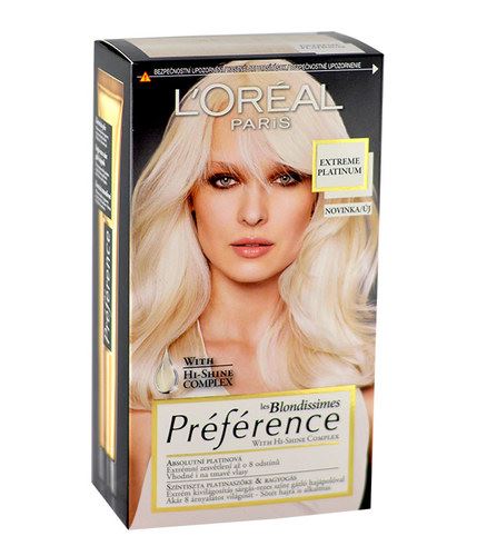 L'Oréal Paris Préférence les Blondissimes Hair Colour farba do włosów 1 szt Extreme Platinum