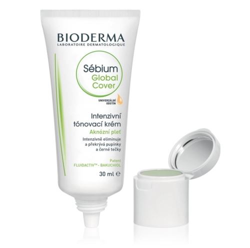 Bioderma Sébium Global Cover Intensywna pielęgnacja 3w1 o wysokim kryciu 30 ml + 2 g Universal