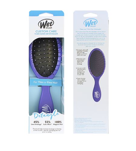 Wet Brush Custom Care Thin Hair Detangler szczotka do włosów Purple