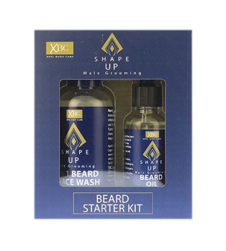 Xpel Shape Up Beard Starter Kit zestaw upominkowy żel do mycia twarzy i brody Shape Up Beard & Face Wash 2w1 100 ml + olejek do brody Shape Up Beard Oil 30 ml