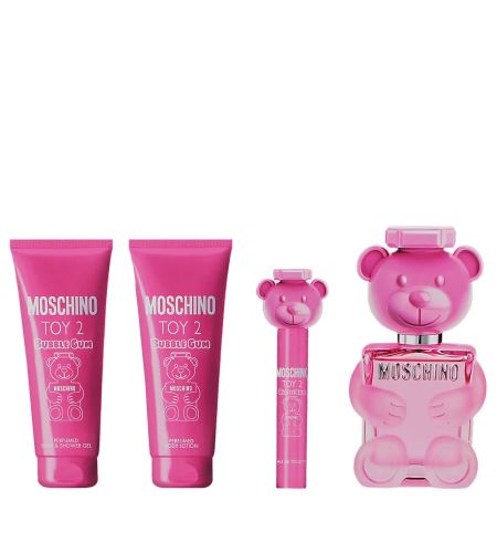 Moschino Toy 2 Bubble Gum zestaw upominkowy dla kobiet toaletní voda 100 ml + tělové mléko 100 ml + sprchový gel 100 ml + toaletní voda 10 ml