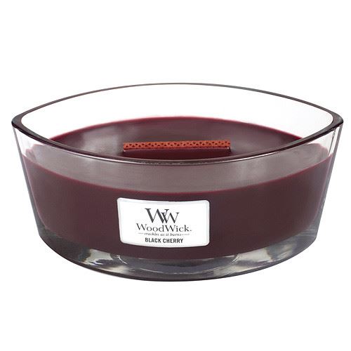 WoodWick Black Cherry świeca zapachowa z drewnianym knotem 453,6 g