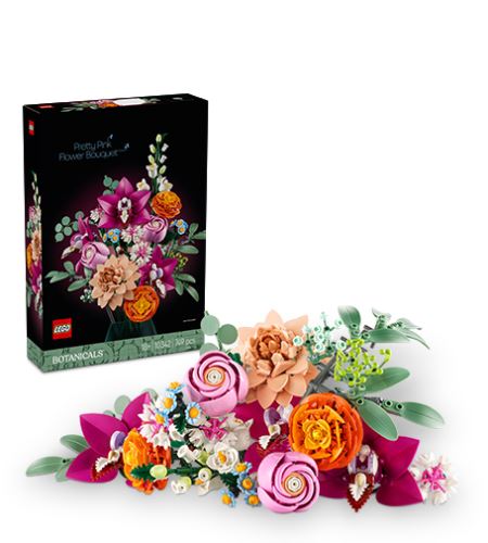 LEGO® Botanicals 10342 Piękny bukiet różowych kwiatów