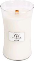 WoodWick White Teak świeca zapachowa z drewnianym knotem 609,5 g