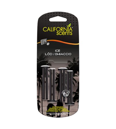 California Scents Vent Stick Ice zapach samochodowy 4 szt