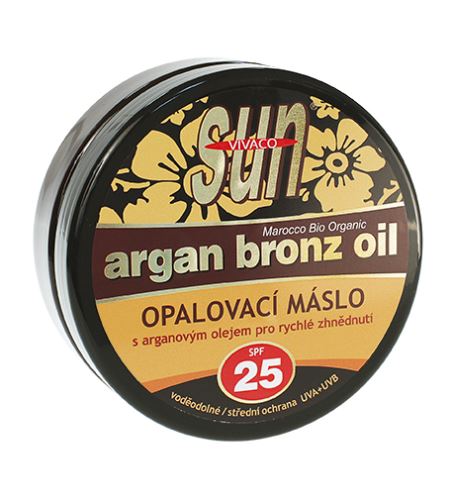 Vivaco SUN Argan Bronz Oil masło do opalania z orgaznym olejkiem arganowym SPF 25 200 ml