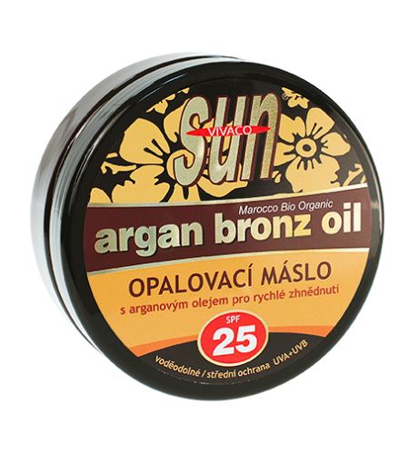 Vivaco SUN Argan Bronz Oil masło do opalania z organicznym olejem arganowym SPF 25 200 ml