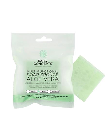 Daily Concepts Aloe Vera Multi-Functional Soap Sponge gąbka mydlana wielofunkcyjna 45 g
