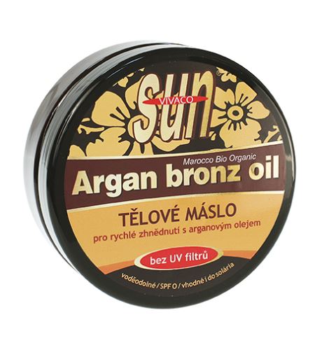 Vivaco SUN Argan Bronz Oil masło do opalania z orgaznym olejkiem arganowym bez filtrów UV 200 ml