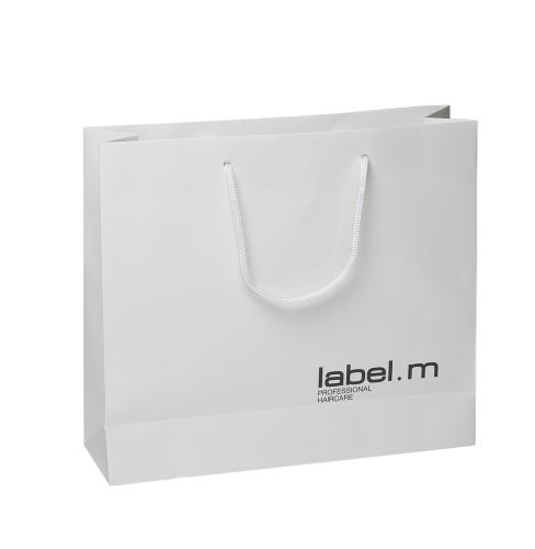 label.m torba papierowa biała unisex