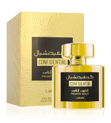 Lattafa Confidential Private Gold woda perfumowana unisex 100 ml