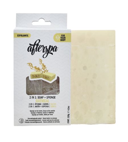 AfterSpa Oatmeal Soap Sponge gąbka mydlana wielofunkcyjna 120 g