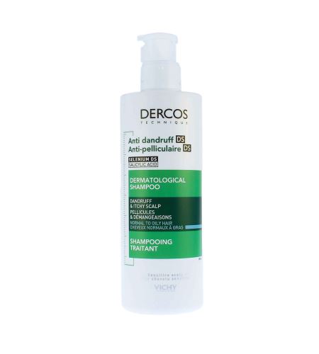 Vichy Dercos szampon przeciwłupieżowy do włosów normalnych i przetłuszczających się 390 ml