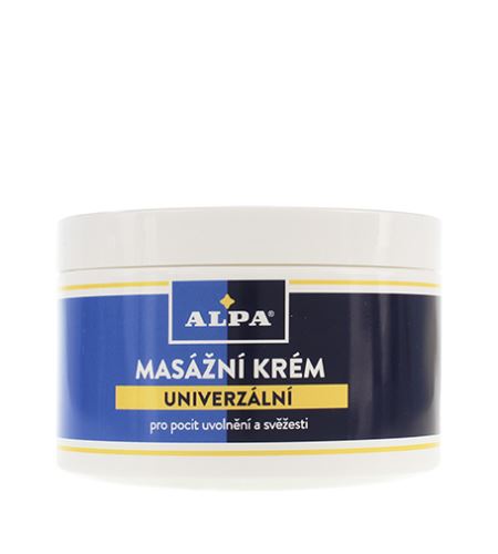 Alpa Massage Cream uniwersalny dla uczucia relaksu i świeżości 250 ml