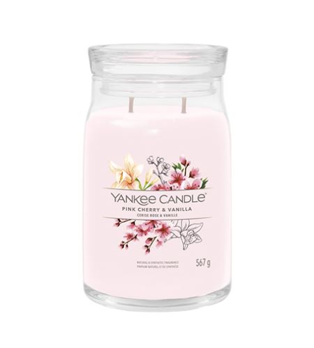 Yankee Candle Pink Cherry & Vanilla signature świeca duża 567 g