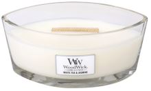WoodWick White Tea &amp; Jasmine świeca zapachowa z drewnianym knotem 453,6 g