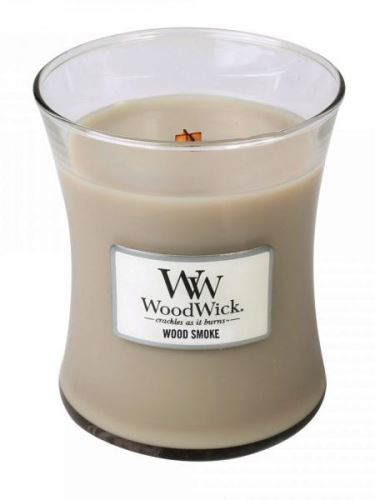 WoodWick Wood Smoke świeca zapachowa z drewnianym knotem 275 g