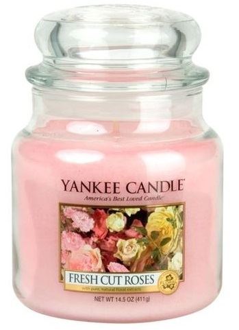 Yankee Candle Fresh Cut Roses świeca zapachowa 411 g