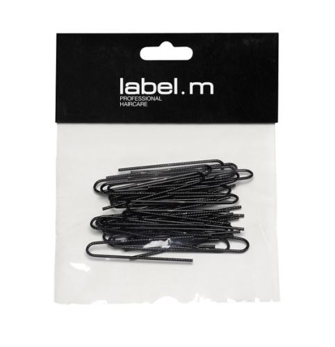 label.m Twisted U-Pin Czarny 50 mm (40) / Spinka U radełkowana czarne 50 mm 40 szt