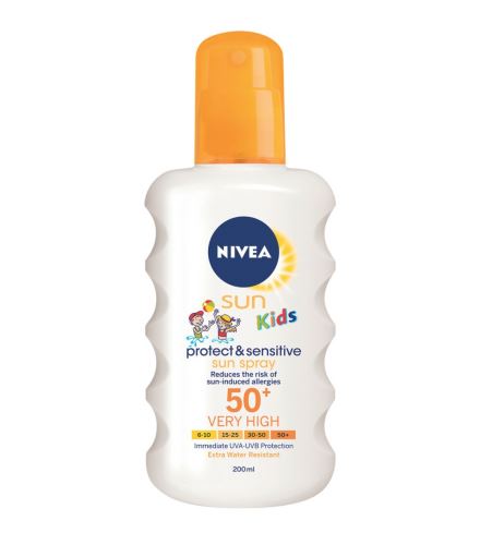 Nivea Sun Kids Protect & Sensitive spray do opalania dla dzieci 200 ml