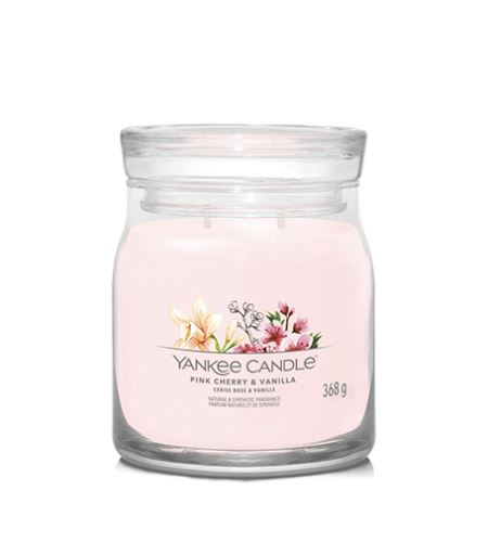 Yankee Candle Pink Cherry & Vanilla signature świeca średnia 368 g