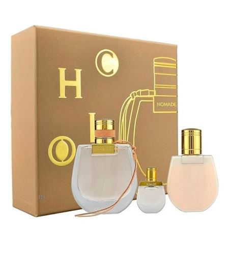 Chloé Nomade zestaw prezentowy dla kobiet woda perfumowana 75 ml + woda perfumowana 5 ml + mleczko do ciała 100 ml