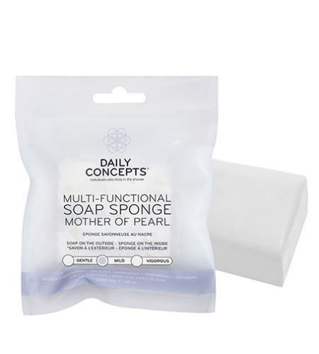 Daily Concepts Mother Of Pearl Multi-Functional Soap Sponge gąbka mydlana wielofunkcyjna 45 g
